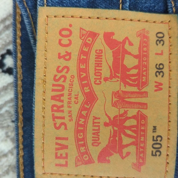 36x30 LEVI’S Red Label 505 Denim Jeans - Picture 3 of 6